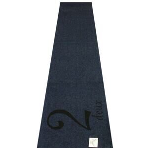 French Deux 2 Denim Table Runner Country Farmhouse Cloth Topper 100% Cotton NEW